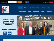 Tablet Screenshot of catawbacountydemocrats.com
